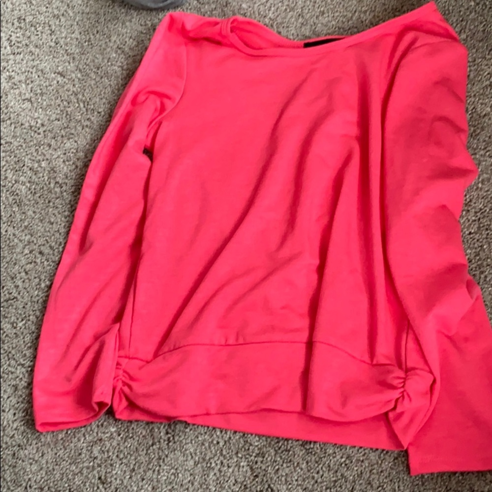 Hot pink athletic long sleeve